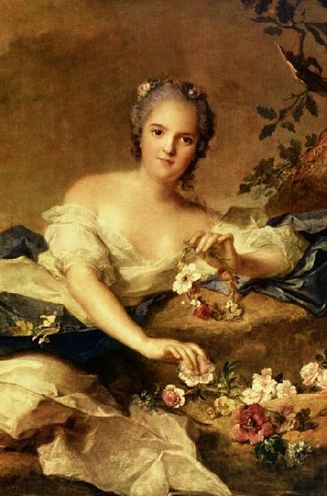 Jean Marc Nattier known as Madame Henriette represented as Flora in Spain oil painting art